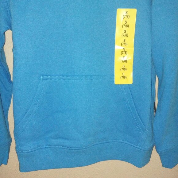 Quiksilver Youth Boys Size Small 7/8 Blue Pullover Hoodie Sweatshirt NWT - Picture 4 of 4